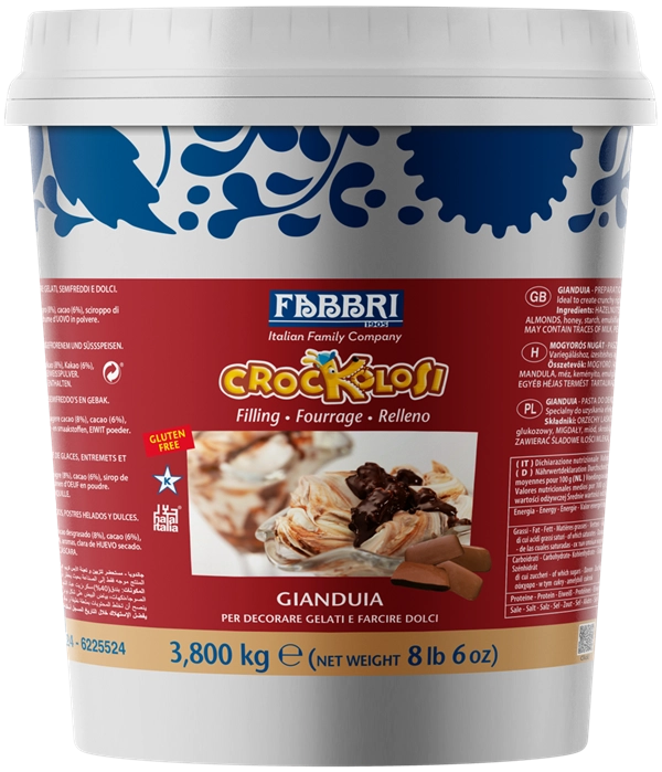 FABBRI mogyorós csoki crock. 3,8kg
