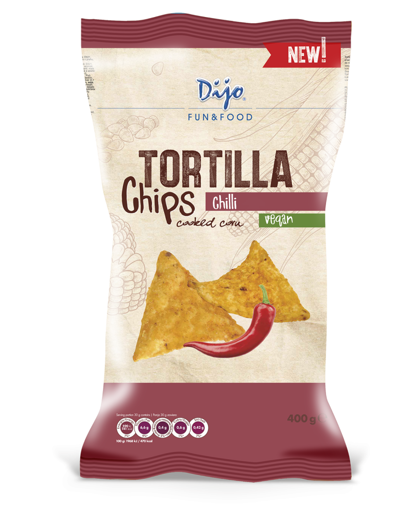 Dijo Tortilla chips chilis 400 g