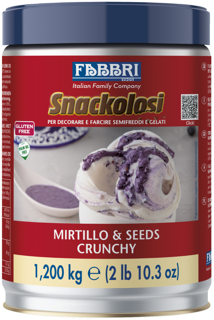 FABBRI Áfonya és napraforgómag.ropogós Snackoloso 1,2kg