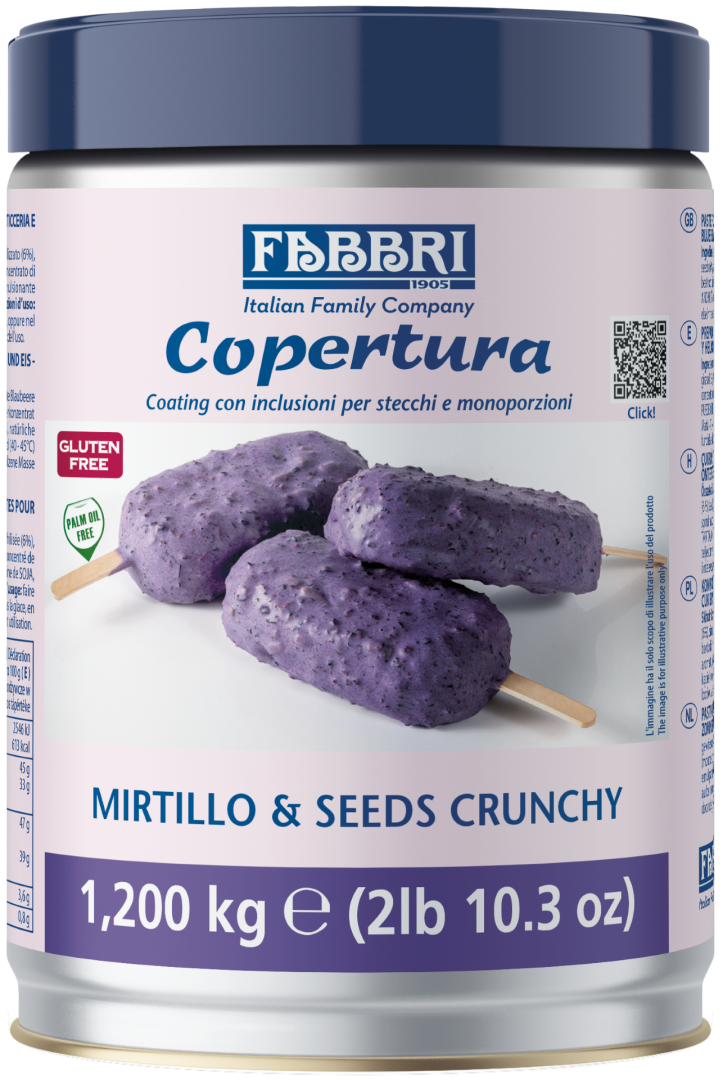 FABBRI Áfonya és napraforgómagos ropogós bevonó 1,2kg
