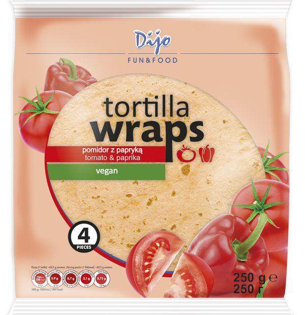 Dijo Tortilla paradicsom es kaliforniai paprika izesitessel 4db 250g
