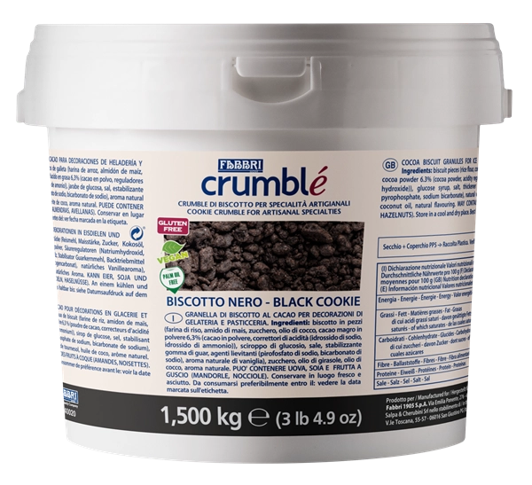 FABBRI Crumble/ropogós Fekete süti 1,5kg