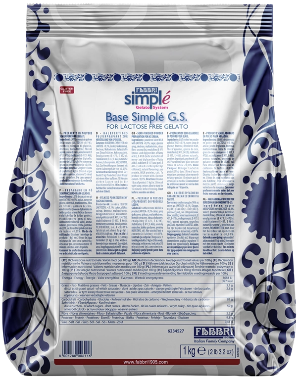FABBRI Simplé laktózmentes fiordilatte 1kg