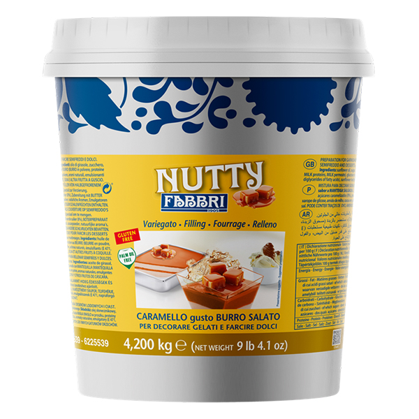 FABBRI NUTTY SÓS VAJKARAMELLA VARIEG. 4,2KG