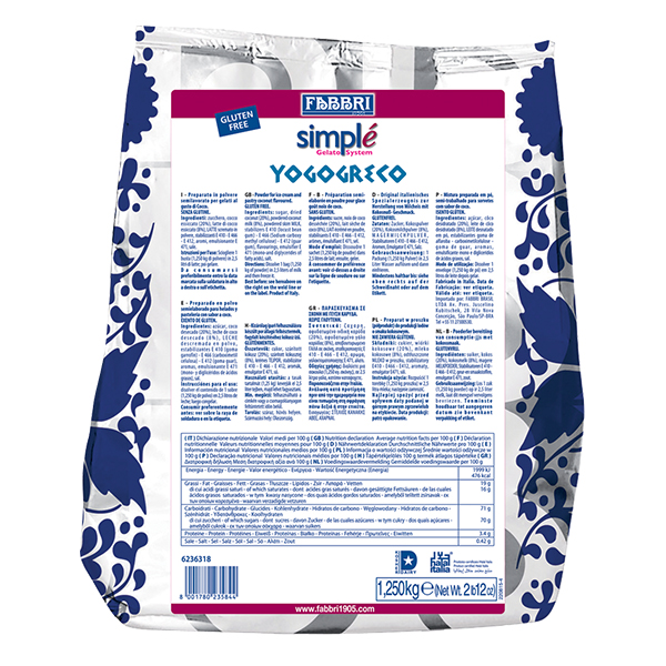 FABBRI SIMPLE' GÖRÖG JOGHURT 1,2 kg