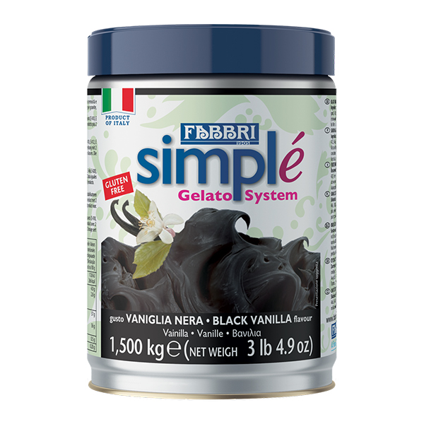 FABBRI SIMPLE' FEKETE VANÍLIA 1,5kg