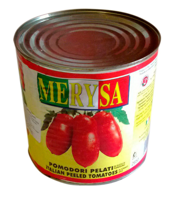 Merysa hámozott egész paradicsom 2550 g