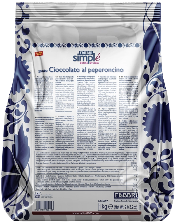FABBRI Simplé chilis csokoládé 1kg