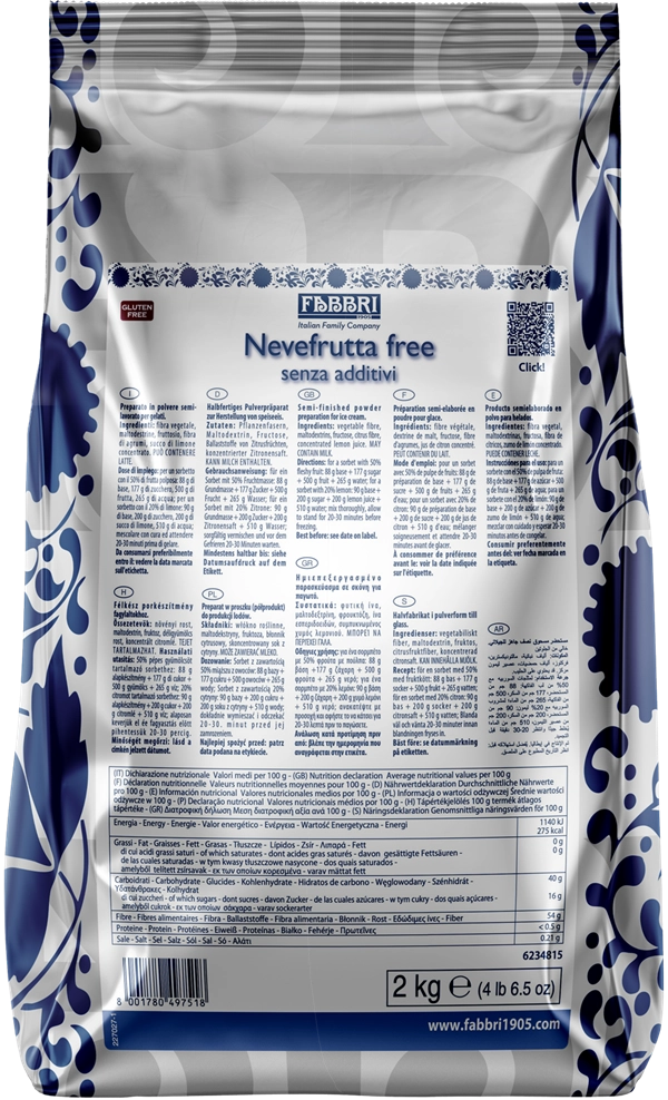 FABBRI Nevefrutta free 2kg