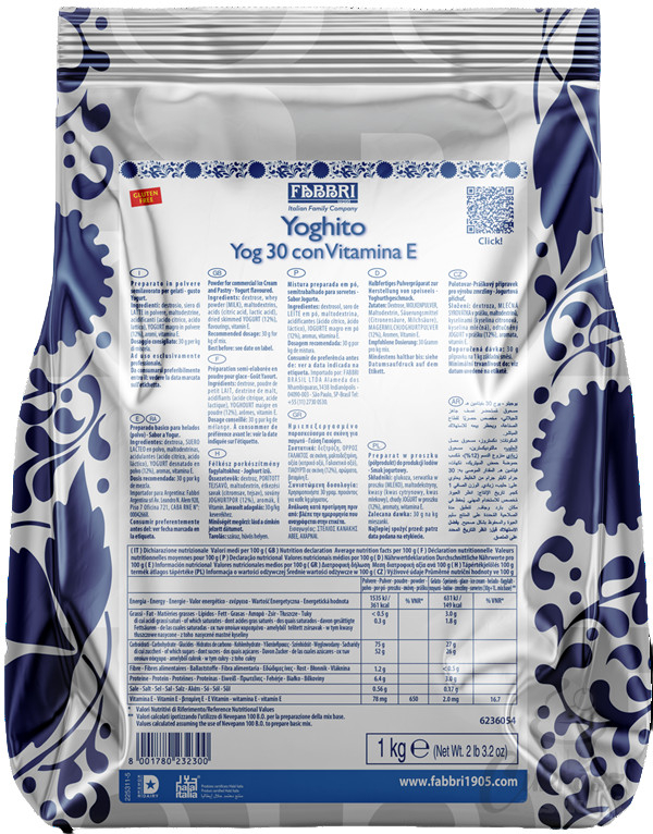 Fabbri yog 30 ízesítő por 1kg