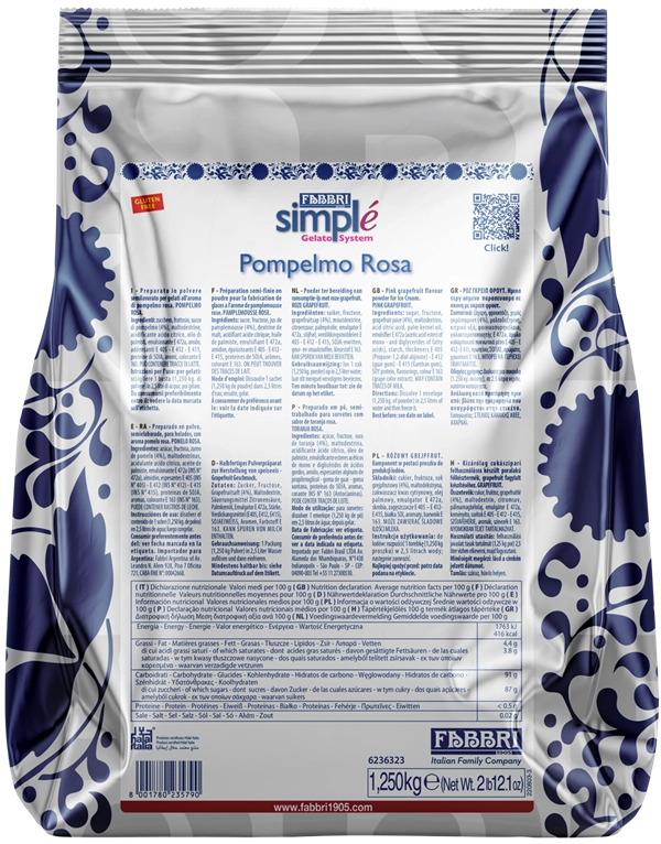 FABBRI simplé Grapefruit por 1,25kg