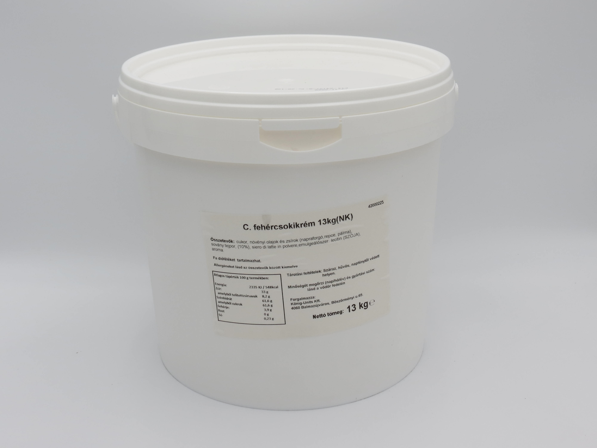 C. fehércsoki krém 13 kg (Nutkao)