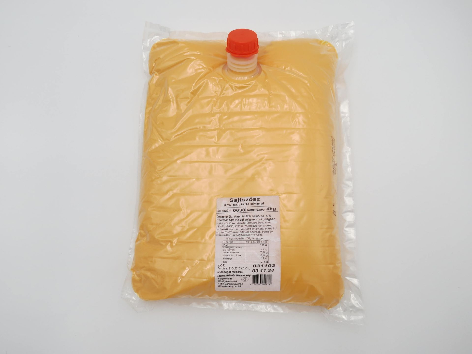 Cheddar sajtszósz 4 kg